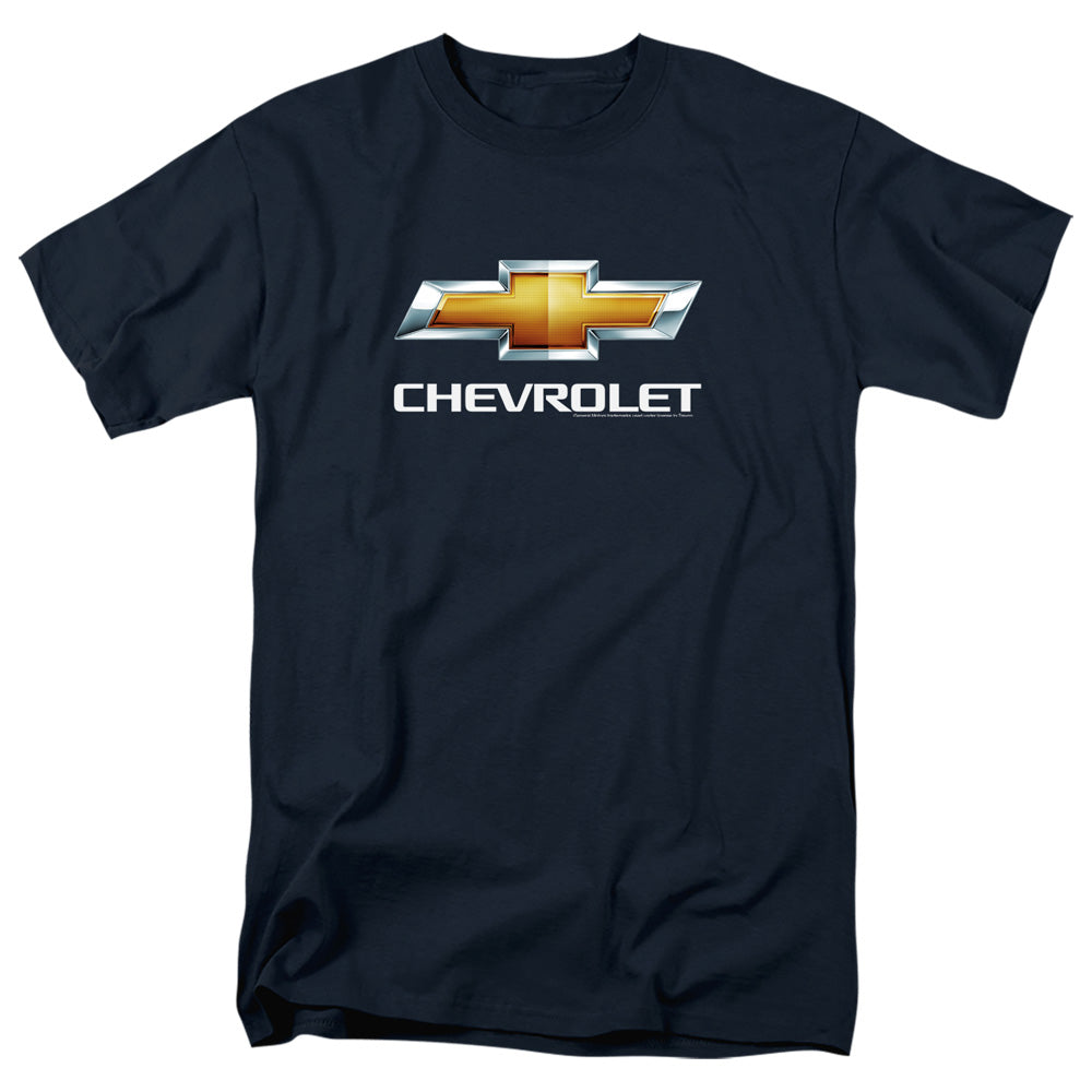 Chevrolet Chevy Bowtie Stacked Mens T Shirt Navy Officially Licensed