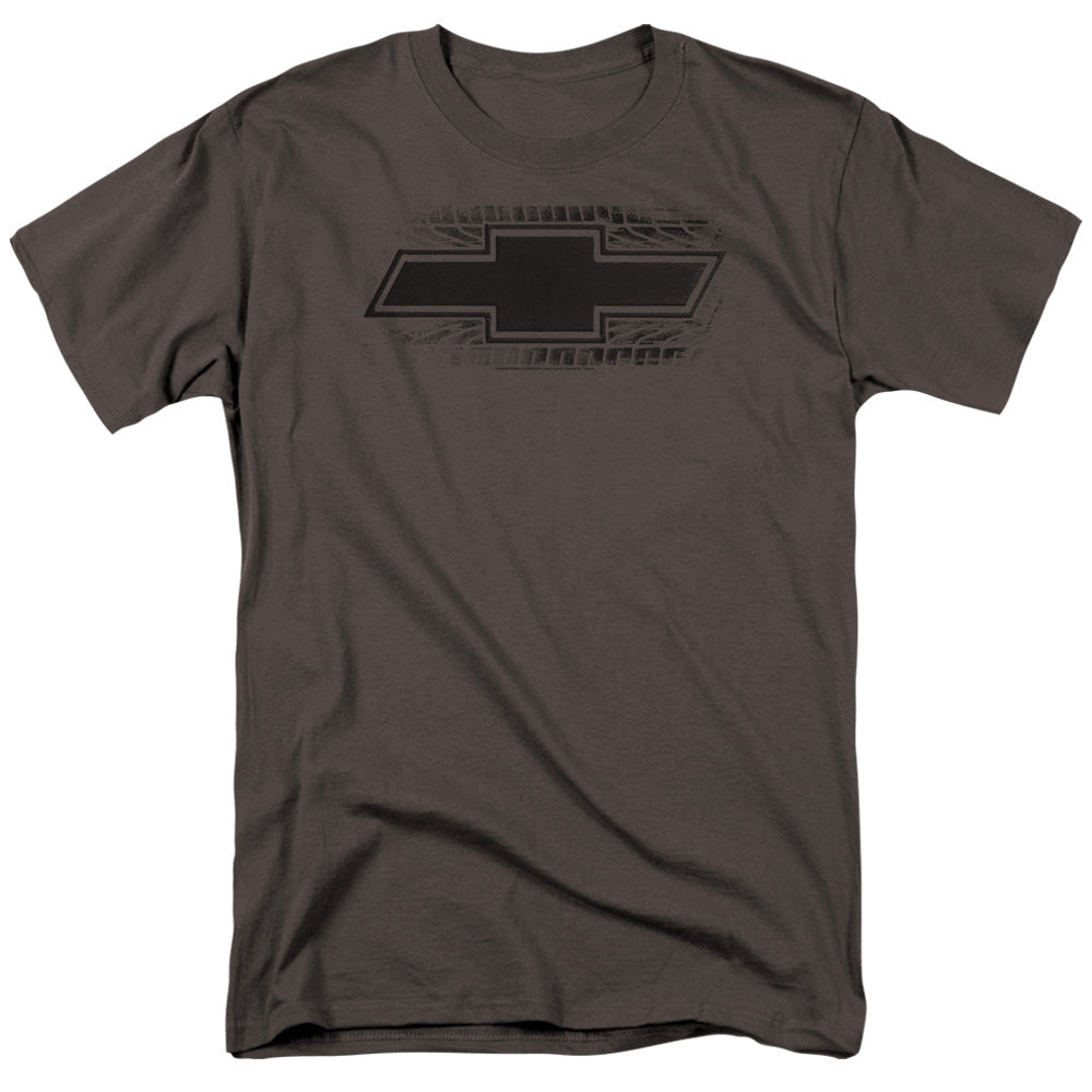 Chevrolet Bowtie Burnout Mens T Shirt Charcoal Officially Licensed
