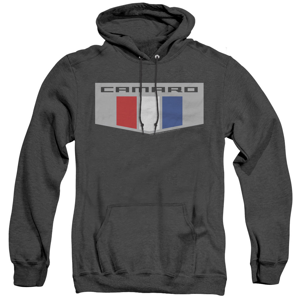 Chevrolet Chrome Emblem Heather Mens Hoodie Black Officially Licensed