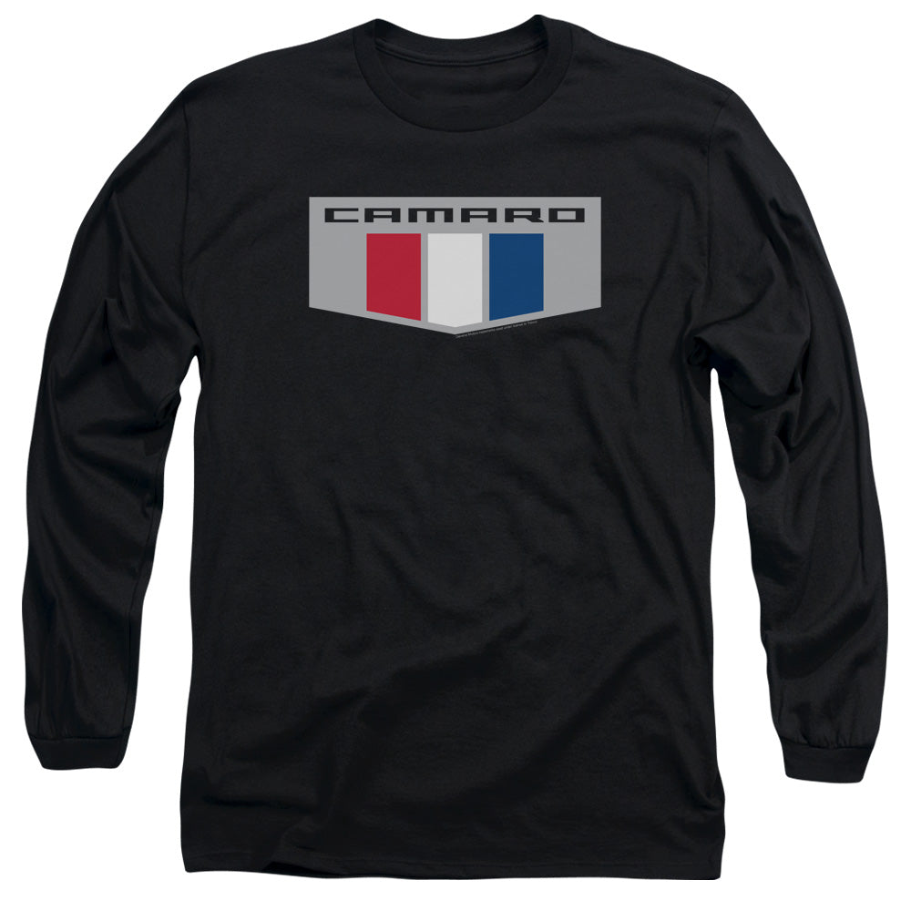 Chevrolet Chrome Emblem Mens Long Sleeve Shirt Black Officially Licensed Officially Licensed