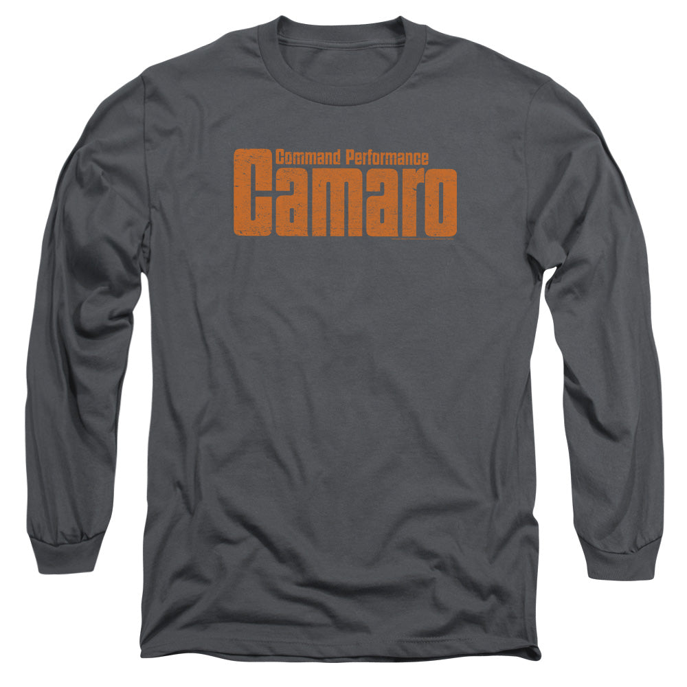 Chevrolet Command Performance Mens Long Sleeve Shirt Charcoal Officially Licensed Officially Licensed