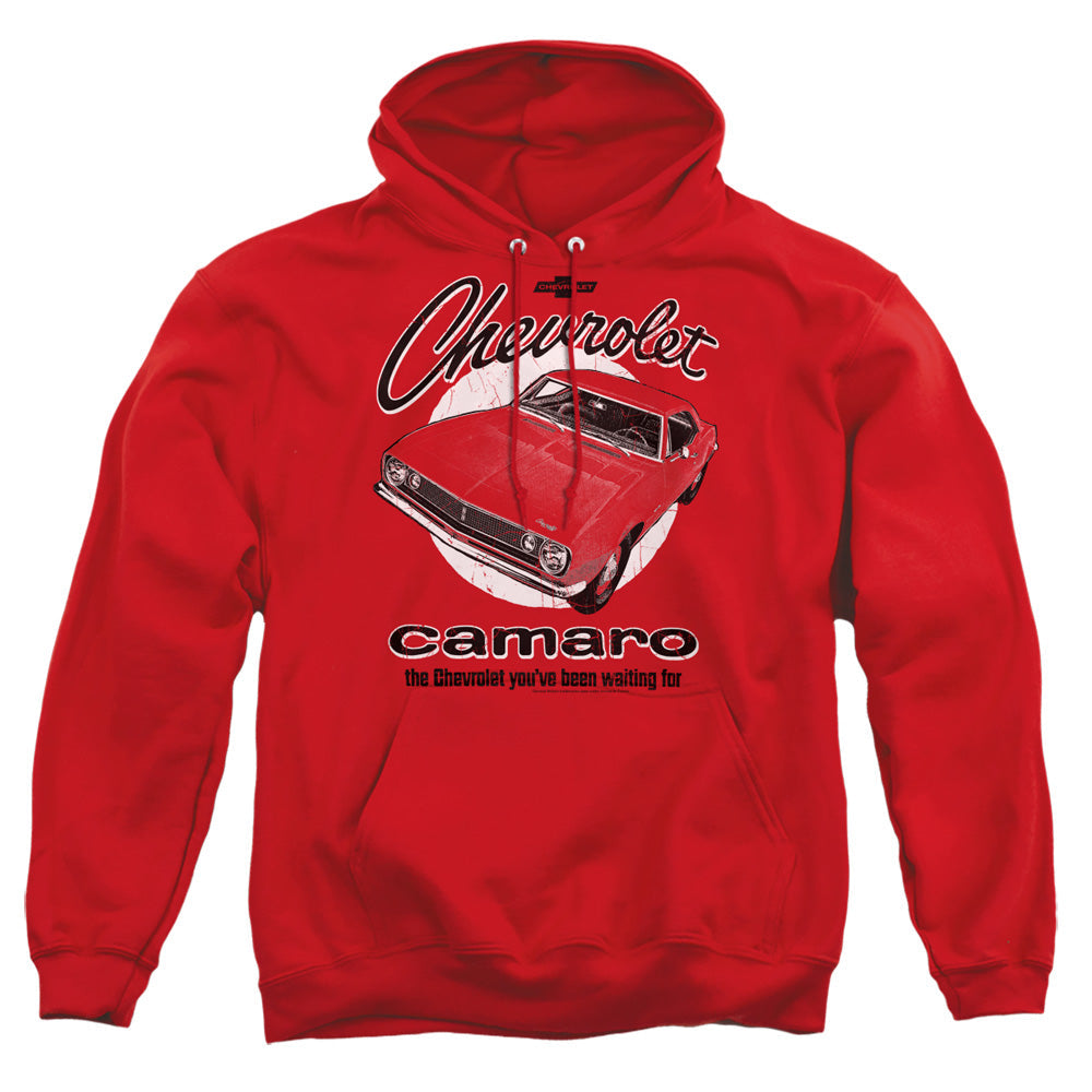 Chevrolet Retro Camaro Mens Hoodie Red Officially Licensed