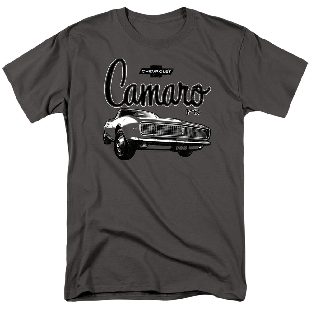 Chevrolet Script Car Mens T Shirt Charcoal Officially Licensed