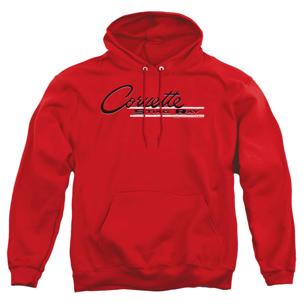 Chevrolet Retro Stingray Mens Hoodie Red Officially Licensed