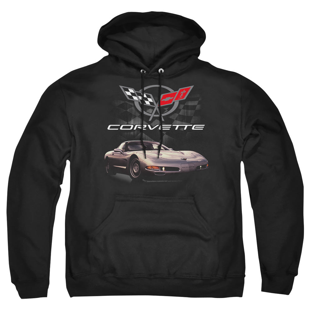 Chevrolet Checkered Past Mens Hoodie Black Officially Licensed