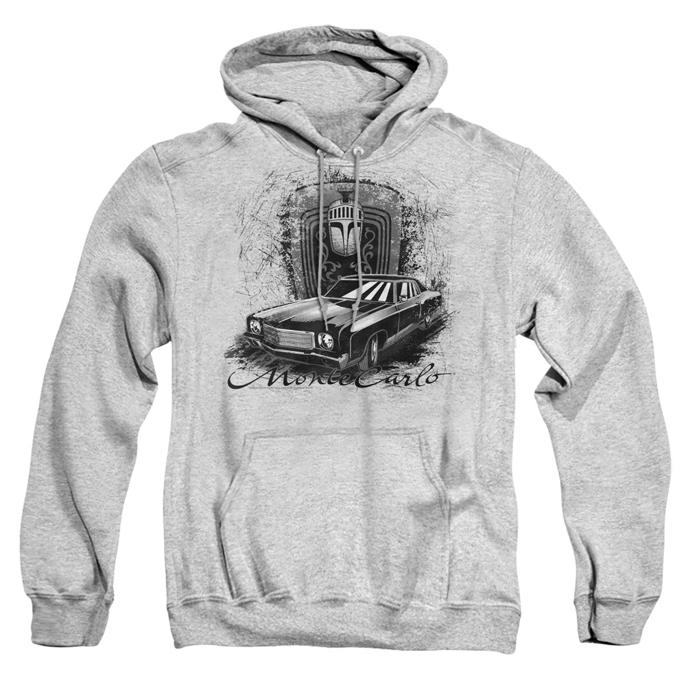 Chevrolet Monte Carlo Drawing Mens Hoodie Athletic Heather Officially Licensed