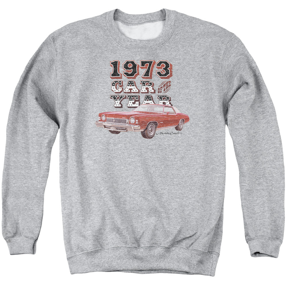 Chevrolet Car Of The Year Mens Crewneck Sweatshirt Athletic Heather Officially Licensed