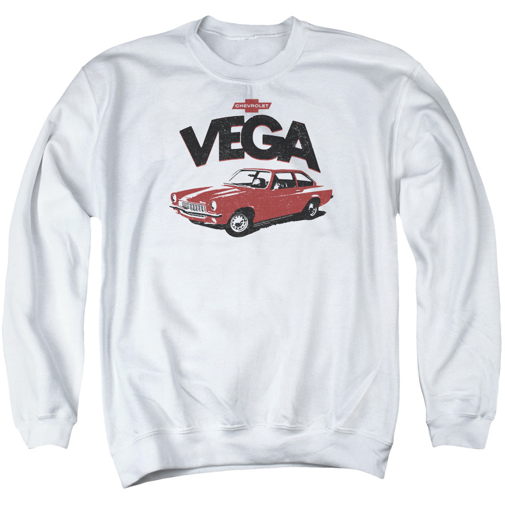 Chevrolet Rough Vega Mens Crewneck Sweatshirt White Officially Licensed