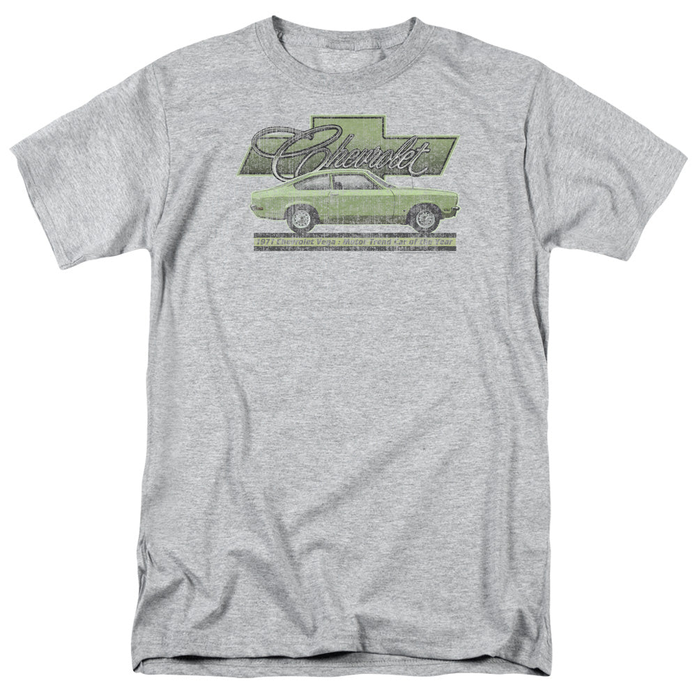 Chevrolet Vega Car Of The Year 71 Mens T Shirt Athletic Heather Officially Licensed