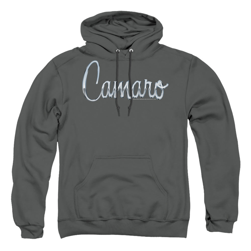 Chevrolet Classic Camaro Metal Mens Hoodie Charcoal Officially Licensed
