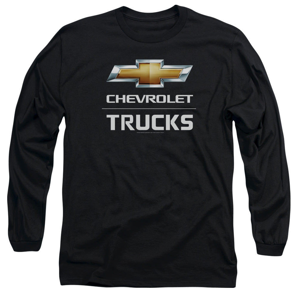 Chevrolet Trucks Mens Long Sleeve Shirt Black Officially Licensed Officially Licensed