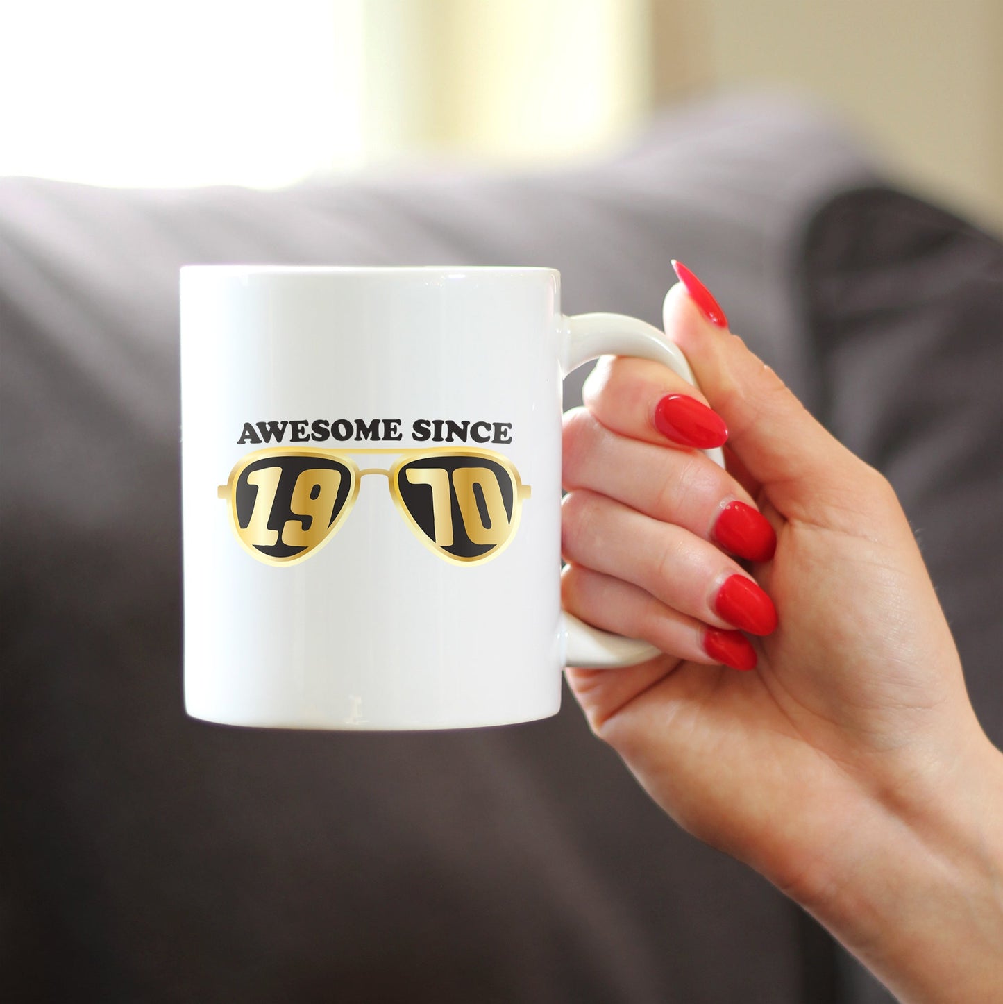Awesome Since 1970 Coffee Mug 55th Birthday Gift Ideas White Ceramic Coffee Cup