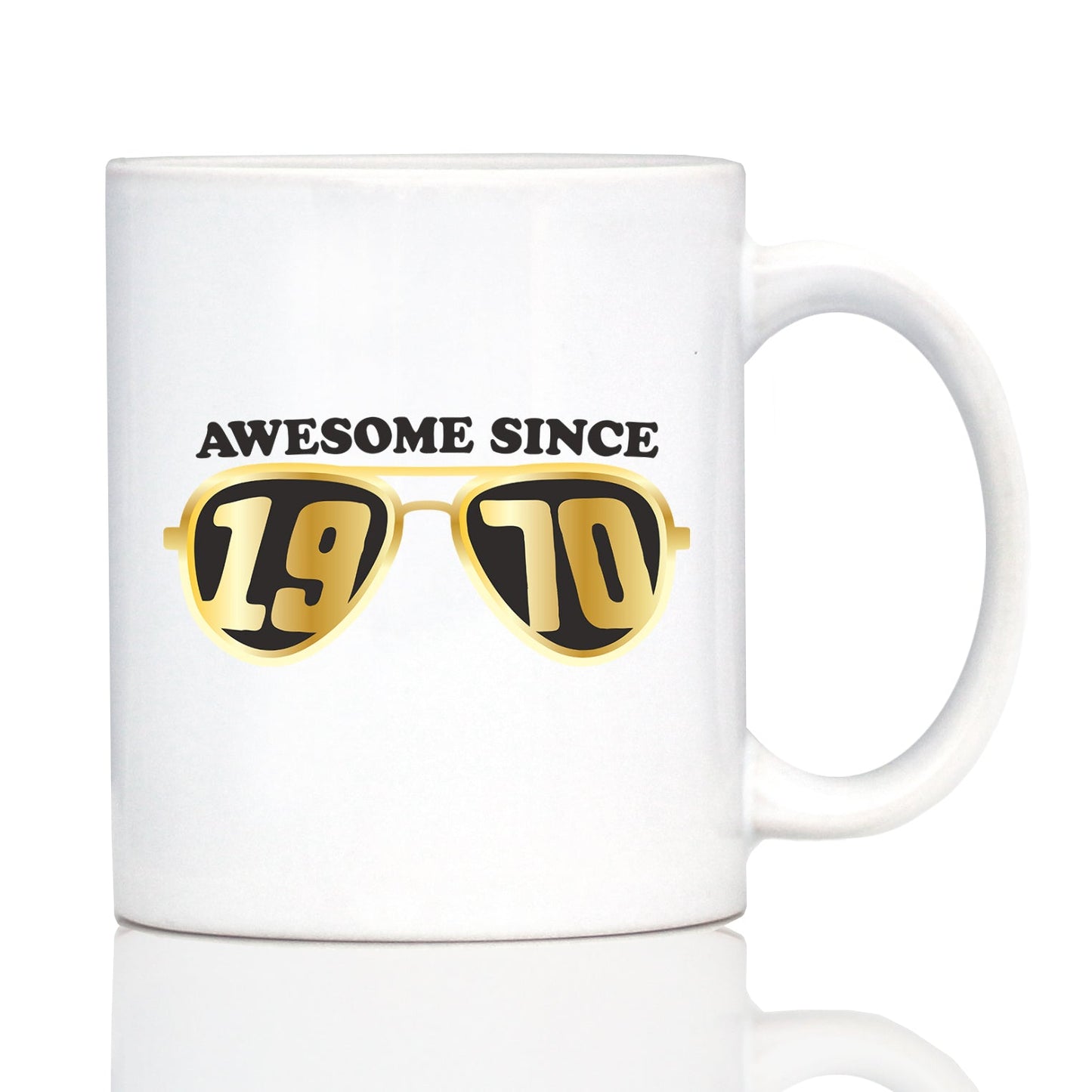 Awesome Since 1970 Coffee Mug 55th Birthday Gift Ideas White Ceramic Coffee Cup