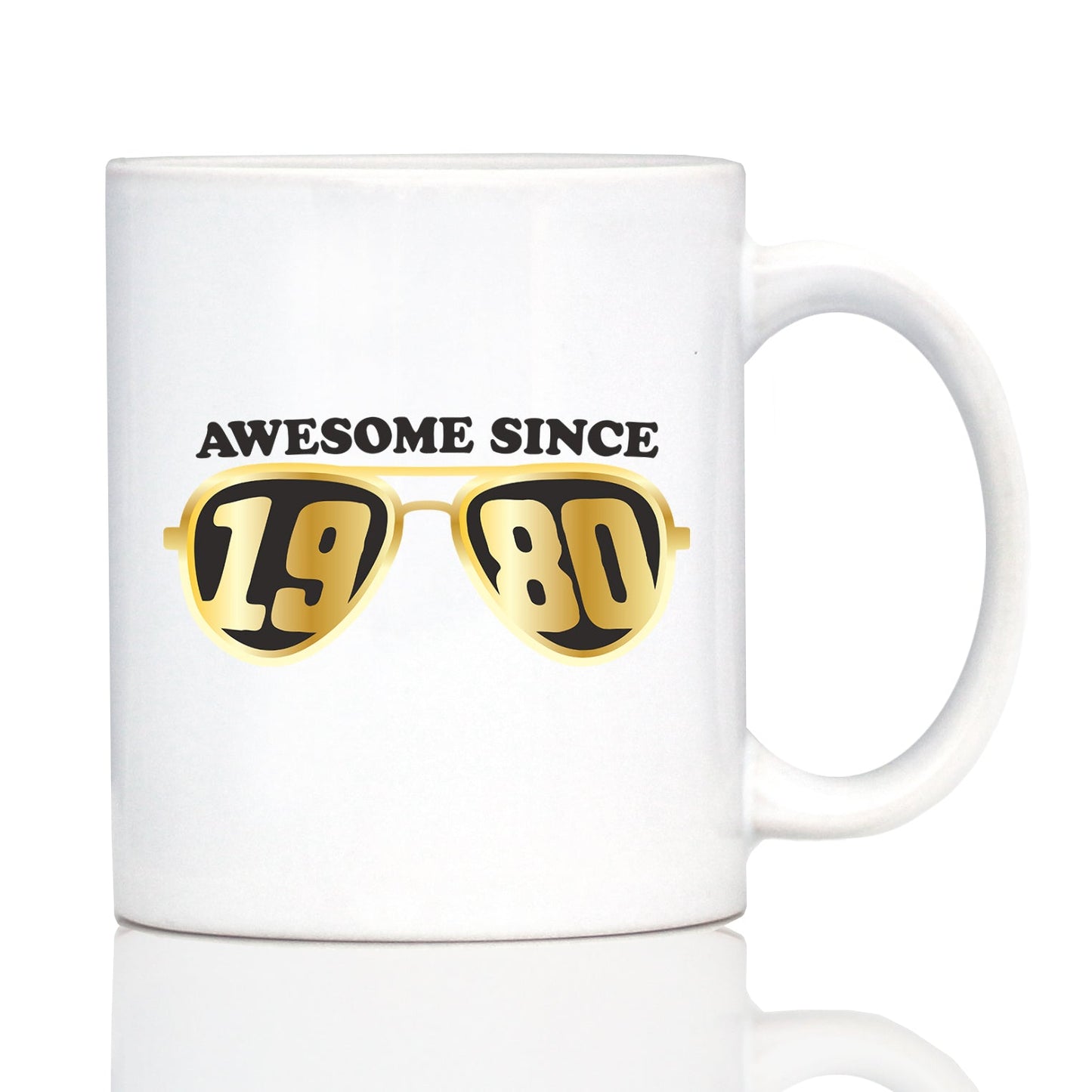 Awesome Since 1980 Coffee Mug 45th Birthday Gift Ideas White Ceramic Coffee Cup