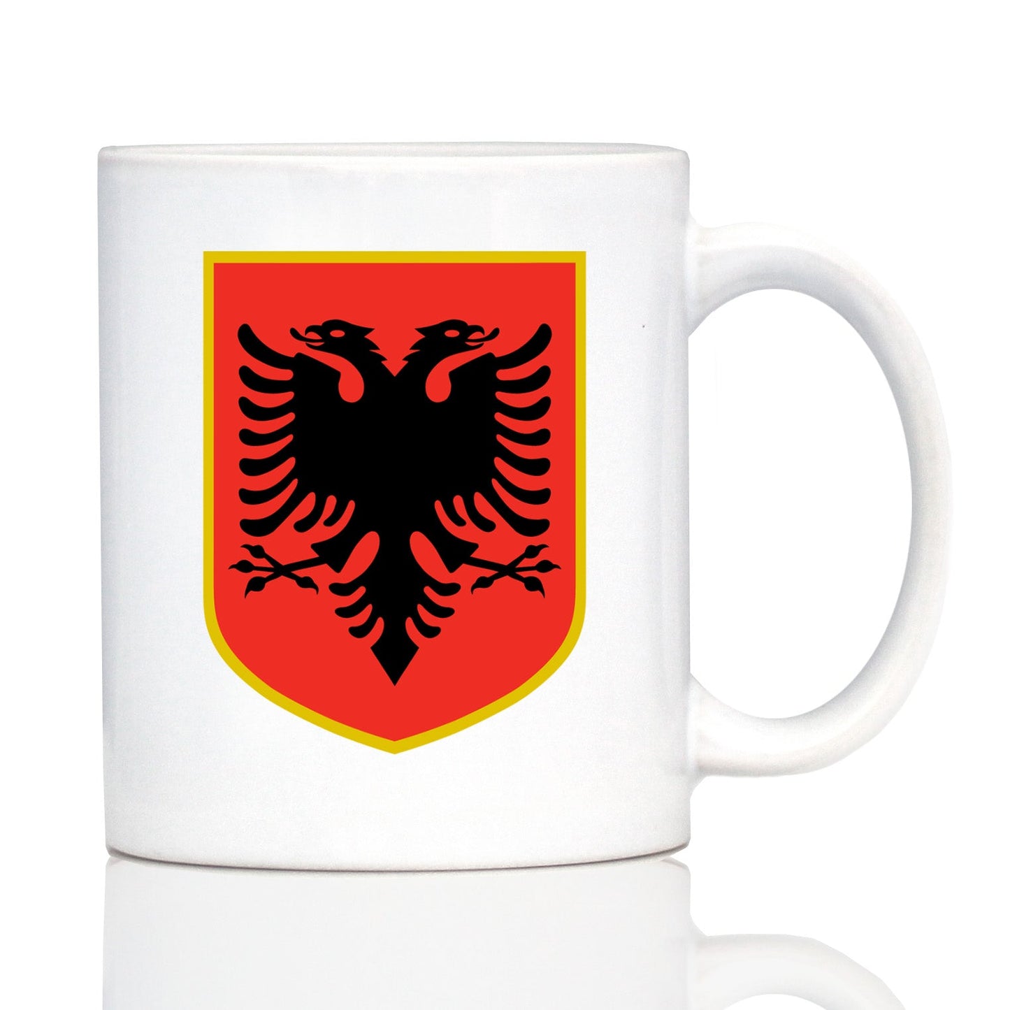 Albania Flag Coffee Mug - Country Pride Themed Drinking Decor and Gifts for Albanians