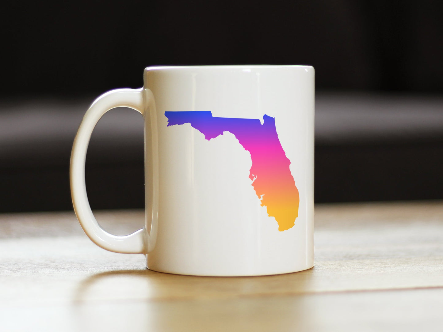 Florida State Outline Coffee Mug - State Themed Drinking Decor and Gifts for Floridian Women & Men