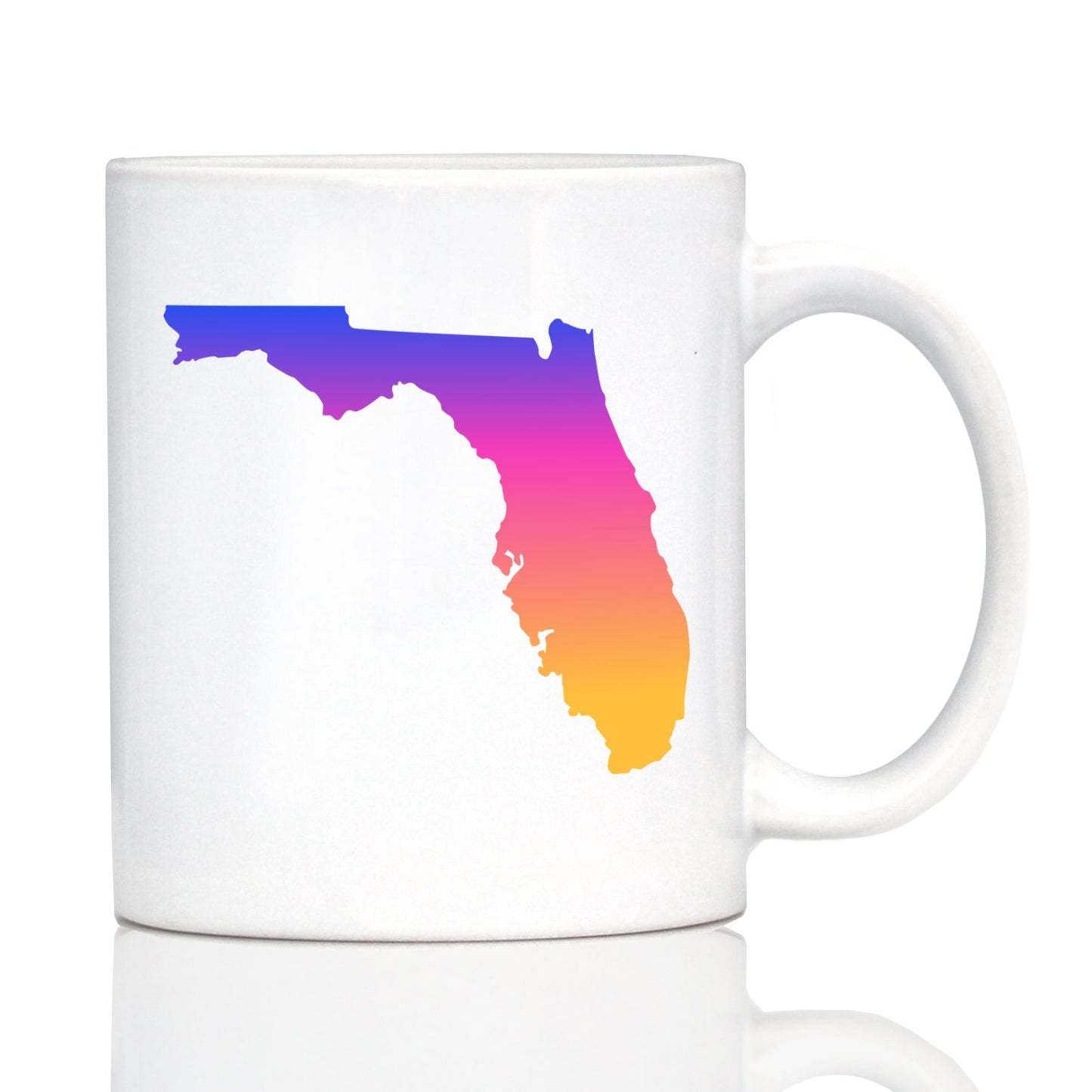 Florida State Outline Coffee Mug - State Themed Drinking Decor and Gifts for Floridian Women & Men