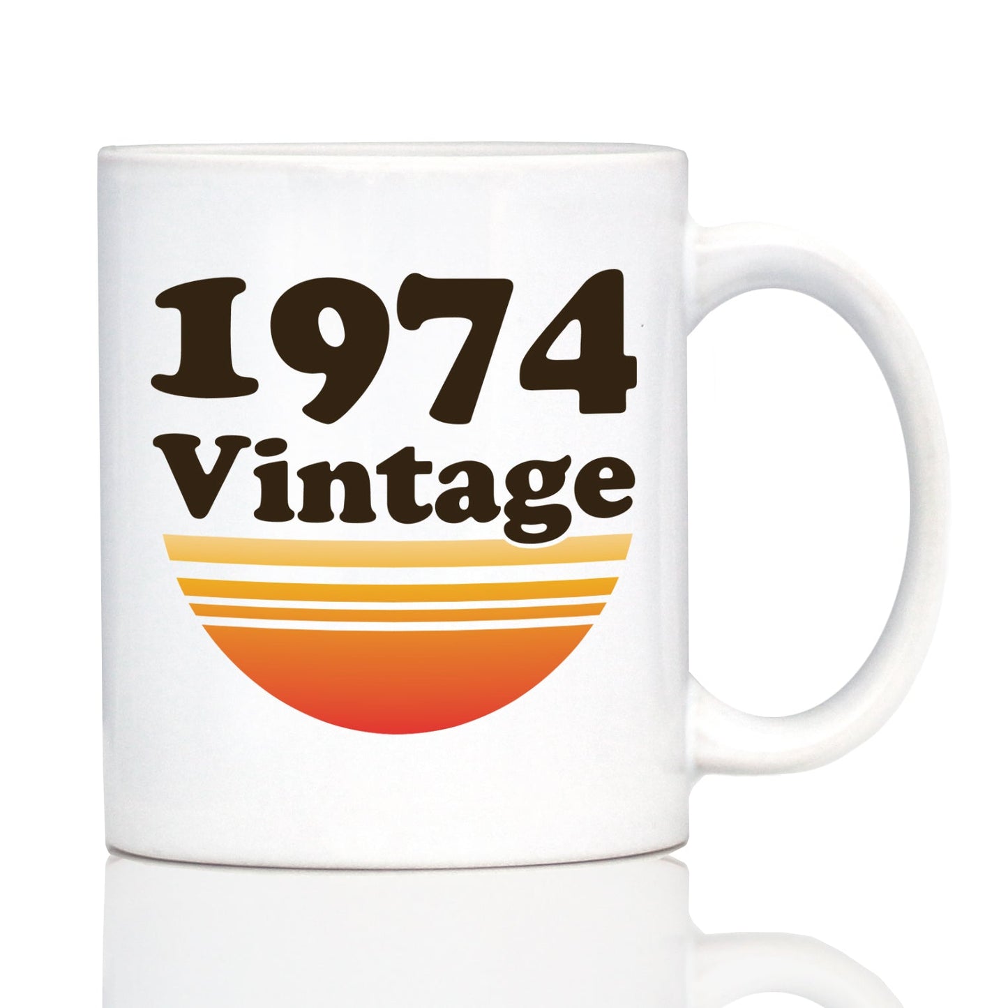 Vintage 1974 - Fun 51st Birthday Coffee Mug Gifts for Men & Women Turning 51 - Retro Coffee Cups
