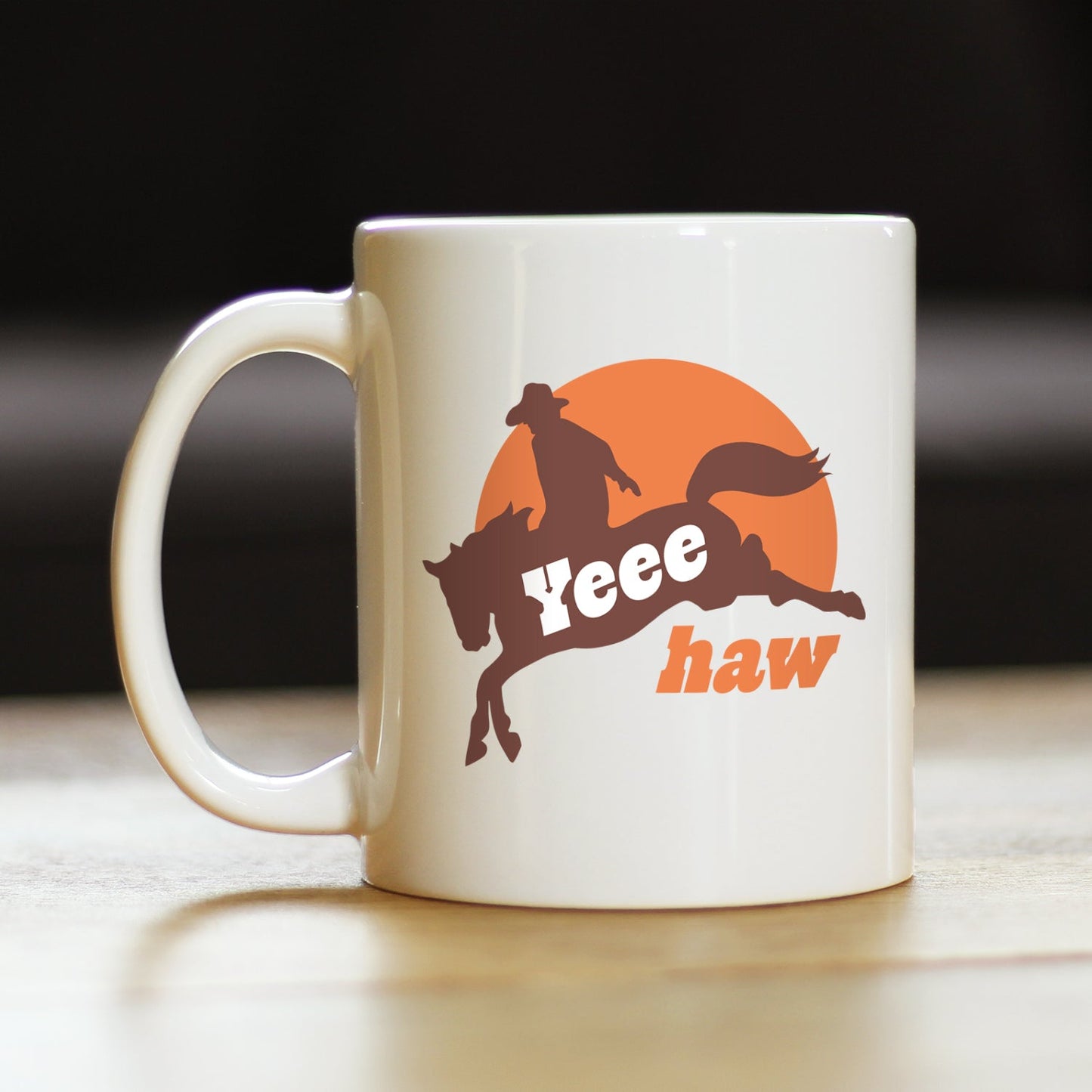 Yeehaw Coffee Mug Rodeo Party Decor & Western Home Decorations White Ceramic Coffee Cup