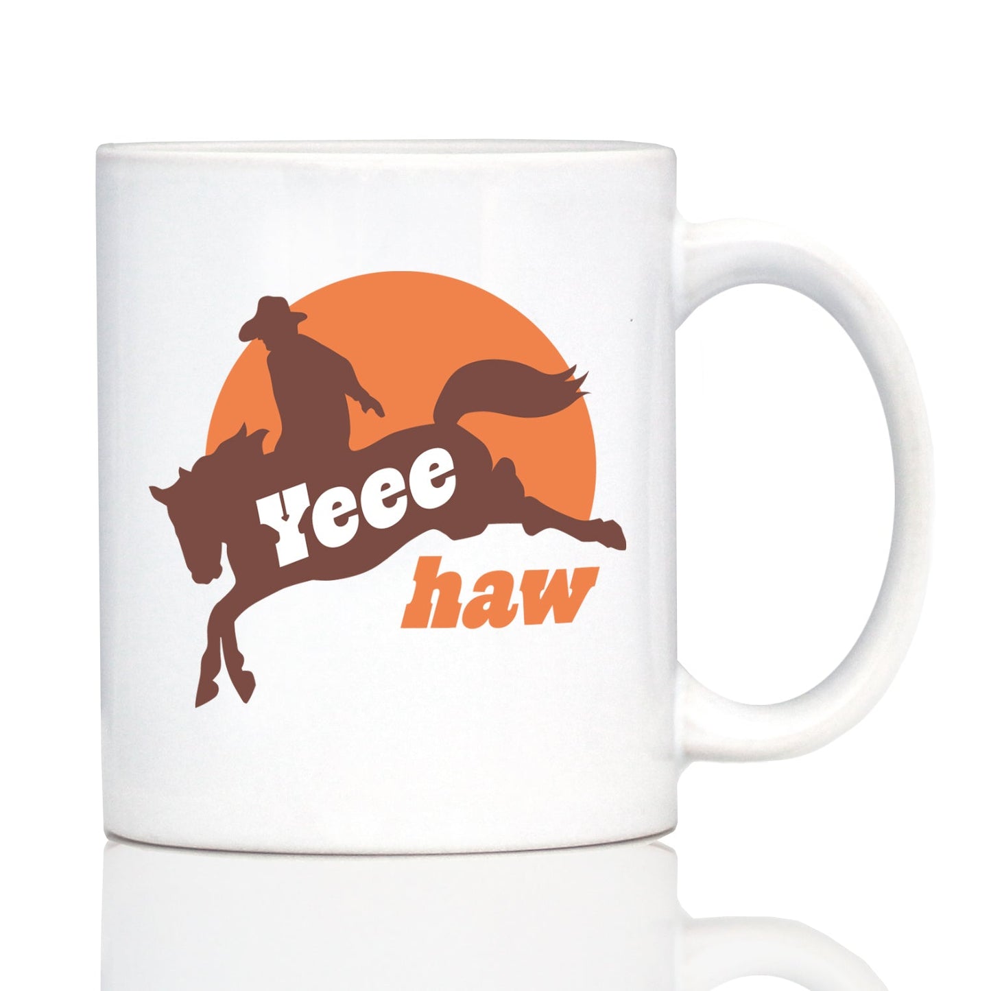 Yeehaw Coffee Mug Rodeo Party Decor & Western Home Decorations White Ceramic Coffee Cup