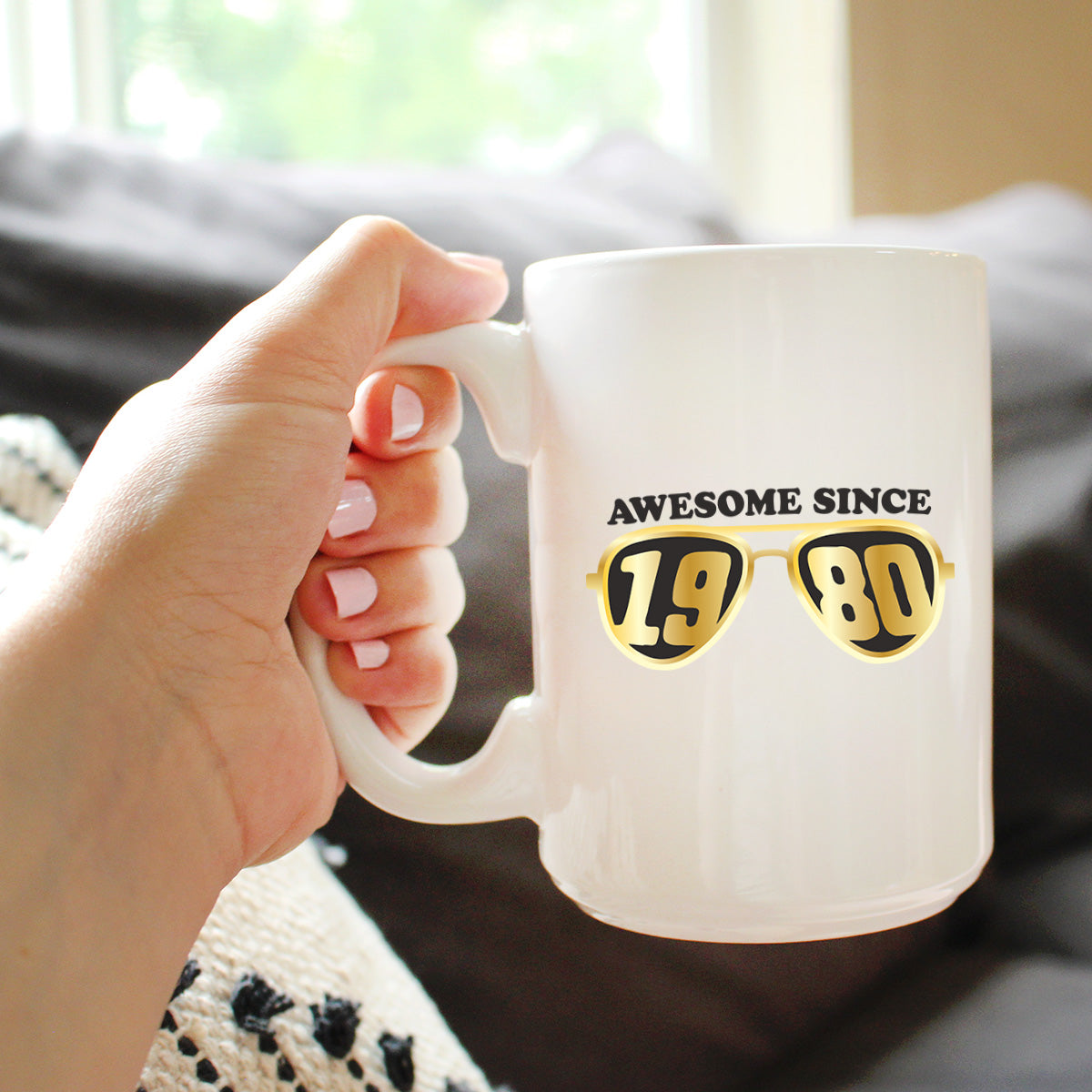Awesome Since 1980 Coffee Mug 45th Birthday Gift Ideas White Ceramic Coffee Cup