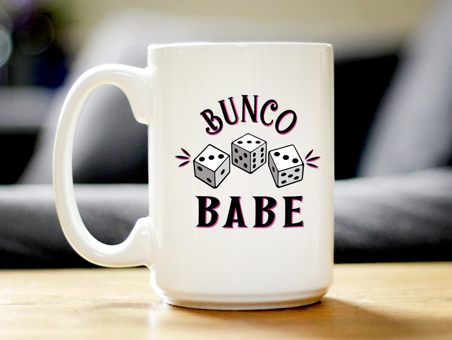 Bunco Babe Coffee Mug - Bunco Decor and Bunco Gifts for Women
