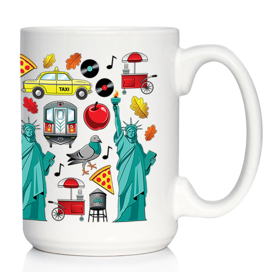 New York City Coffee Mug NYC Gifts and Souvenirs White Ceramic Coffee Cup