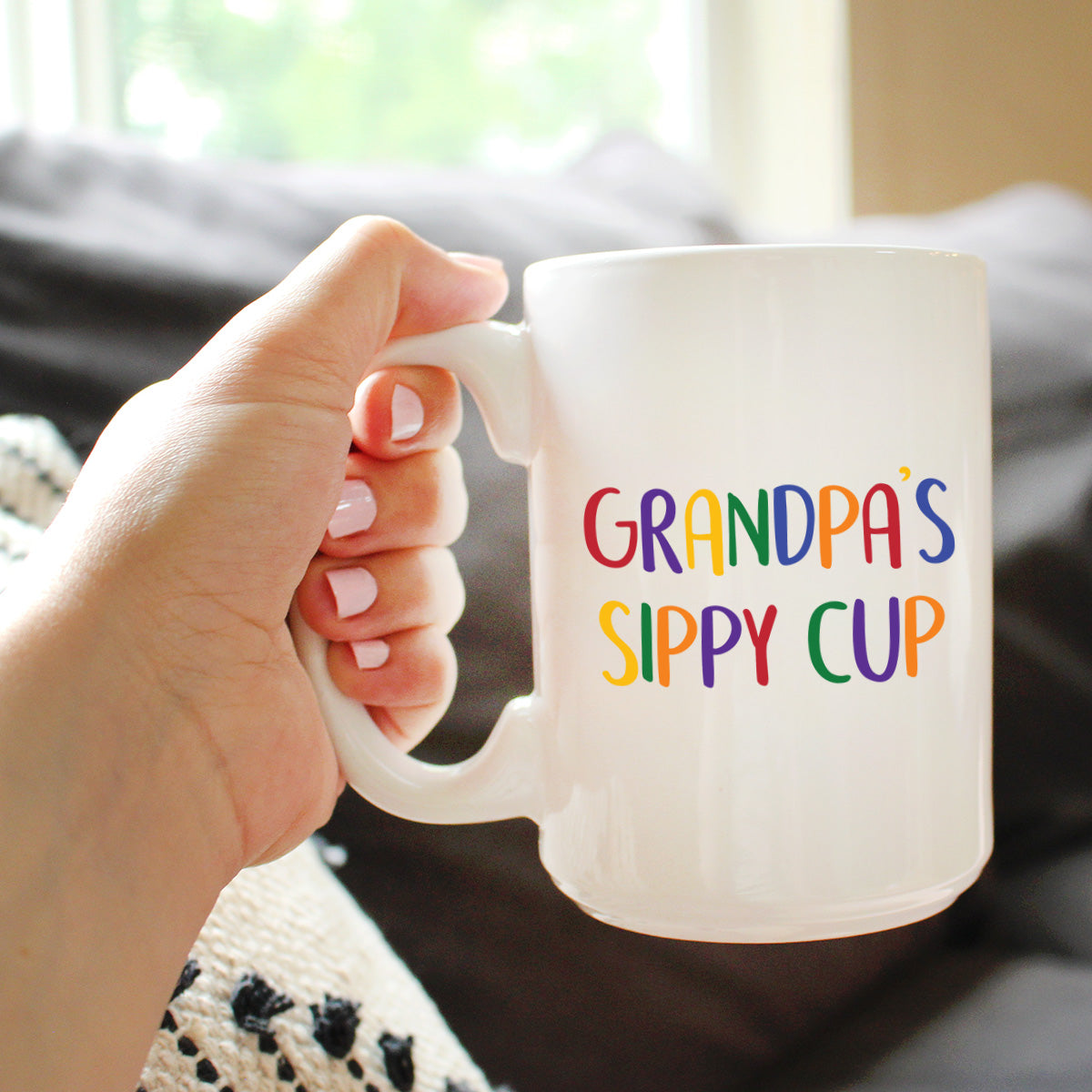 Grandpa's Sippy Cup - Coffee Mug Gift for Grandfathers - Fun Birthday Cups