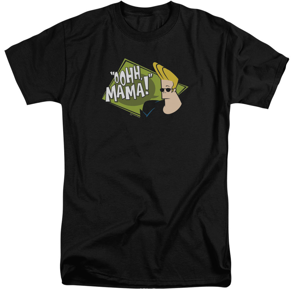 Johnny Bravo Oohh Mama Mens Tall T Shirt Black Officially Licensed
