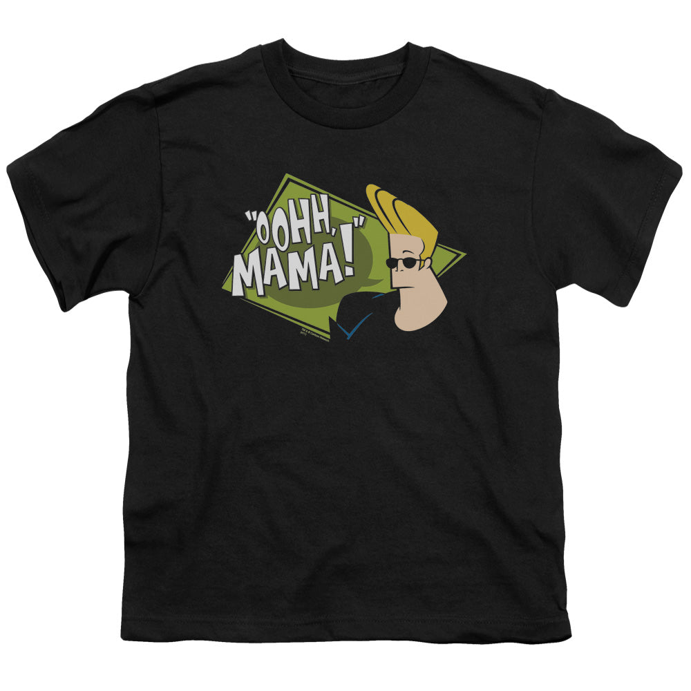 Johnny Bravo Oohh Mama Kids Youth T Shirt Black Officially Licensed