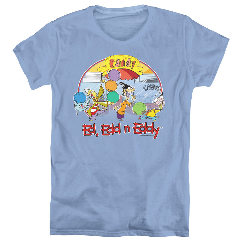Ed Edd N Eddy Jawbreakers Womens T Shirt Carolina Blue Officially Licensed