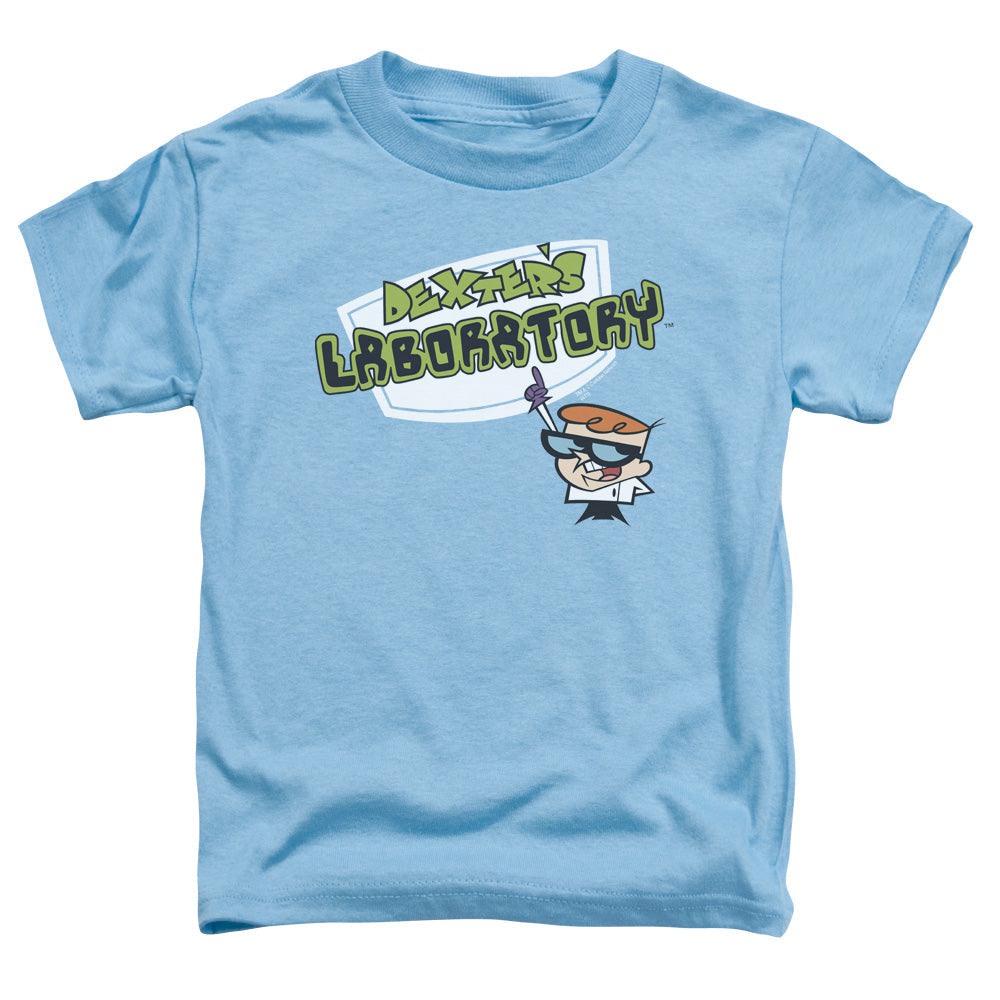 Dexters Laboratory Logo Toddler Kids Youth T Shirt Carolina Blue Officially Licensed