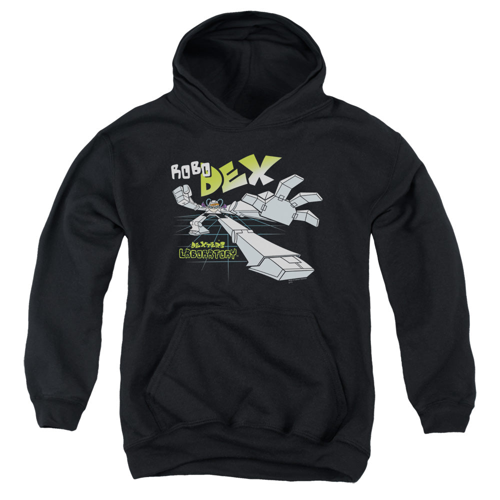 Dexters Laboratory Robo Dex Kids Youth Hoodie Black Officially Licensed