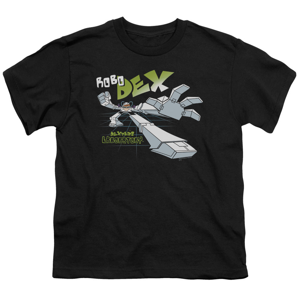 Dexters Laboratory Robo Dex Kids Youth T Shirt Black Officially Licensed