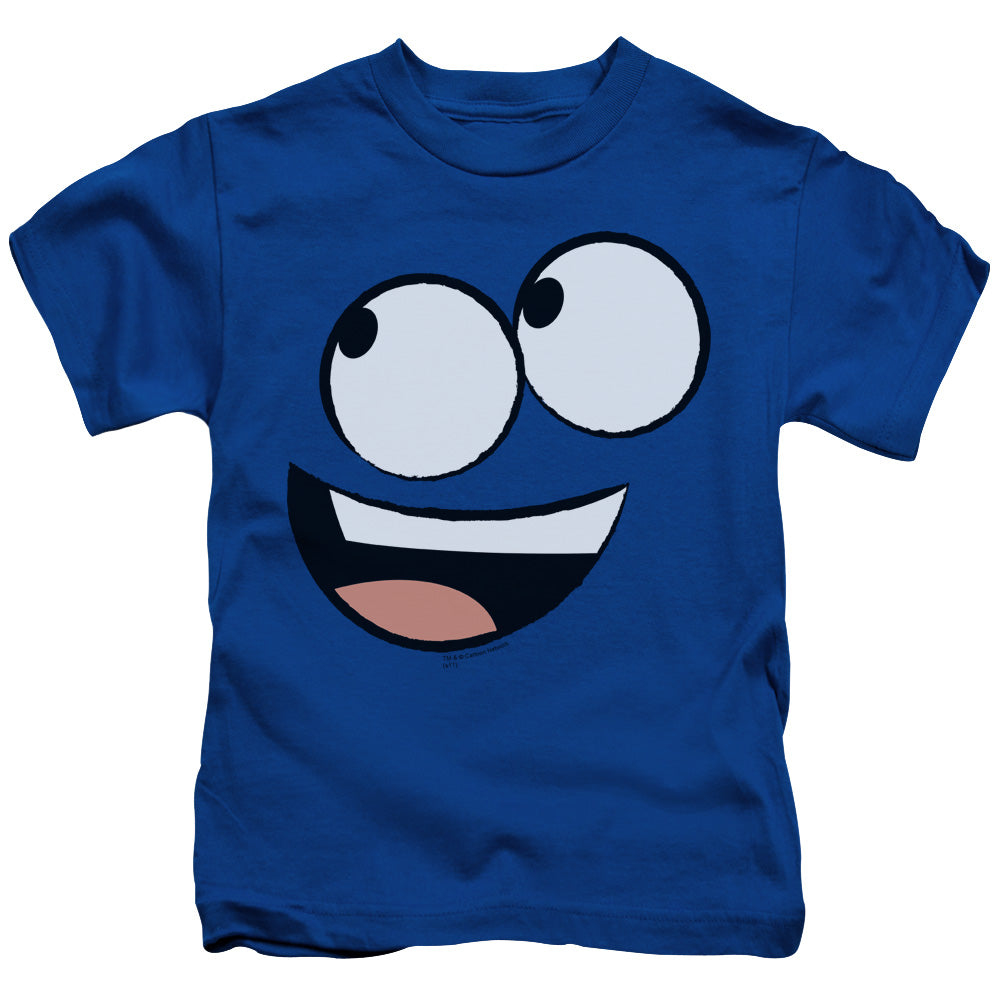 Fosters Home For Imaginary Friends Blue Face Juvenile Kids Youth T Shirt Royal Blue Officially Licensed