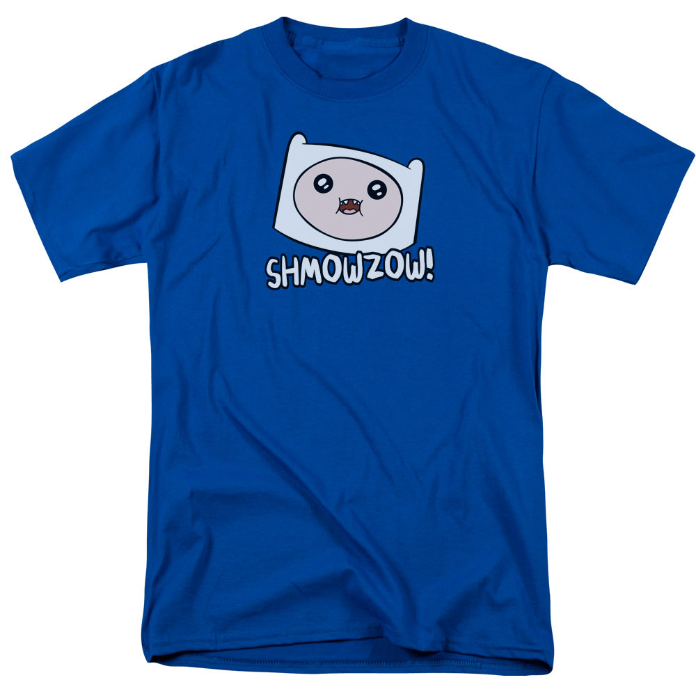 Adventure Time Shmowzow Mens T Shirt Royal Officially Licensed