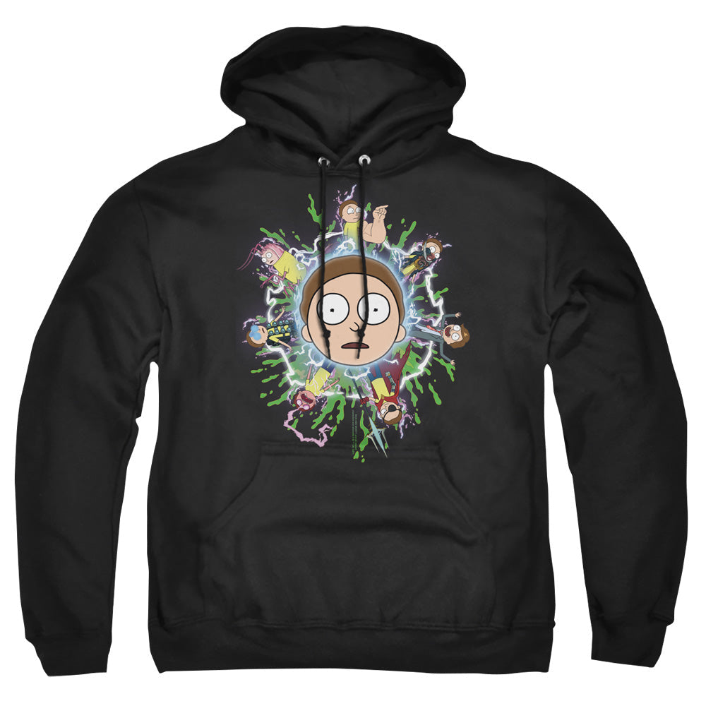 Rick And Morty Multiple Morty Mens Hoodie Black