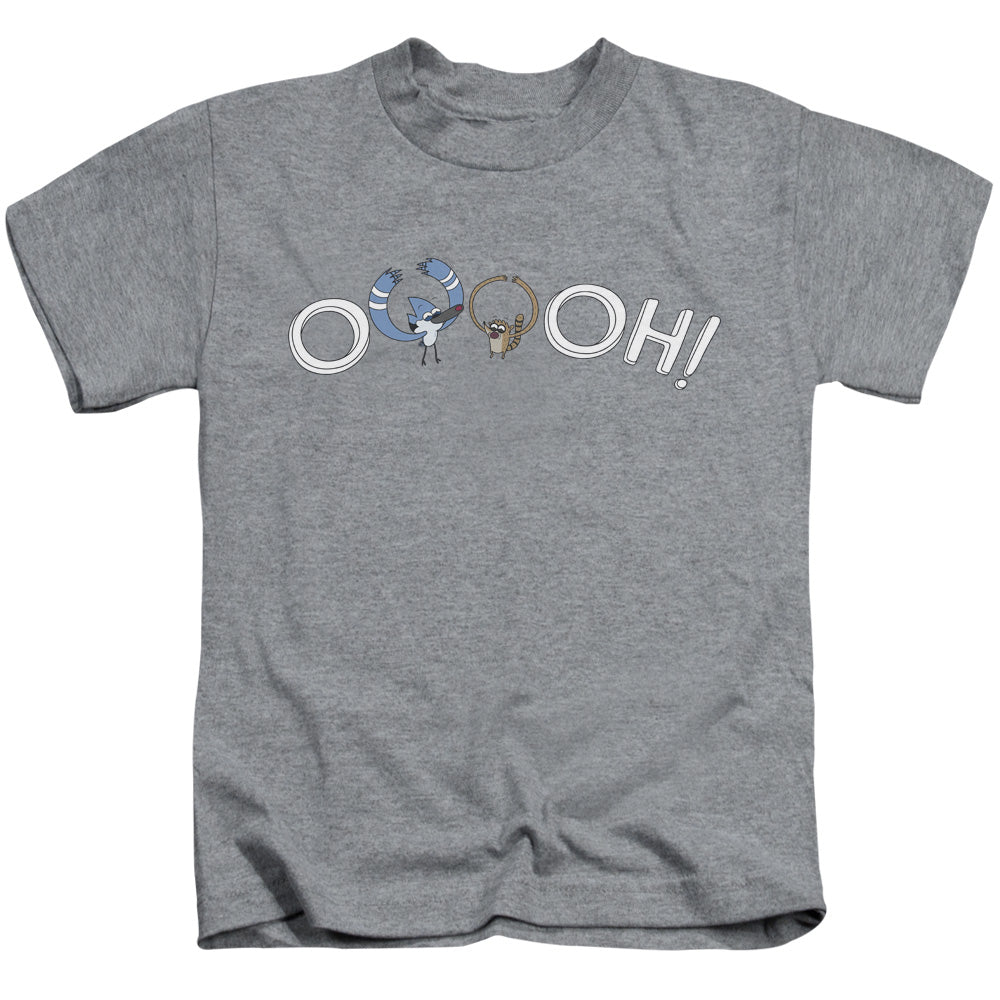 The Regular Show Ooooh Juvenile Kids Youth T Shirt Athletic Heather Officially Licensed
