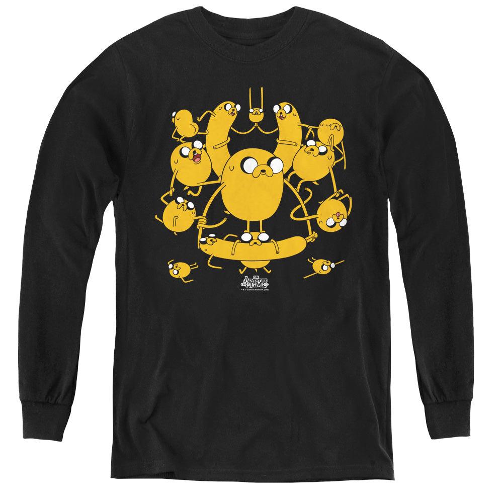 Adventure Time Jakes Long Sleeve Kids Youth T Shirt Black Officially Licensed
