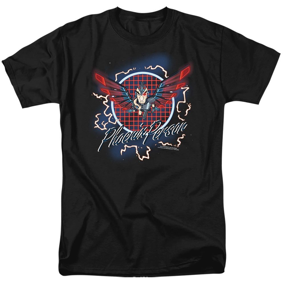 Rick And Morty Phoenix Person Mens T Shirt Black Officially Licensed