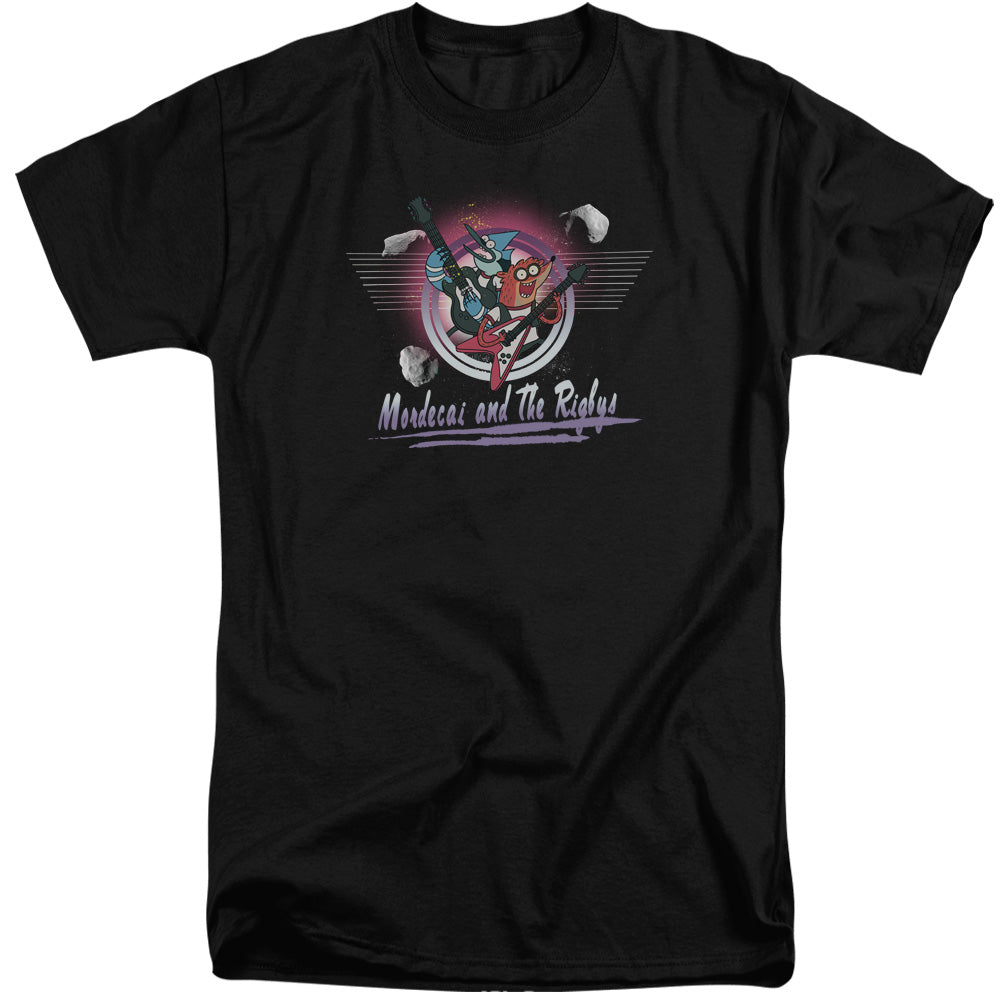The Regular Show Mordecai & The Rigbys Mens Tall T Shirt Black Officially Licensed