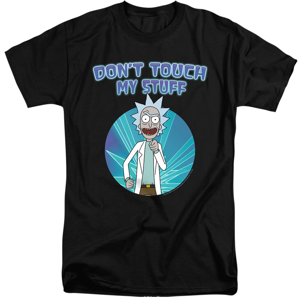 Rick And Morty Don'T Touch Mens Tall T Shirt Black Officially Licensed