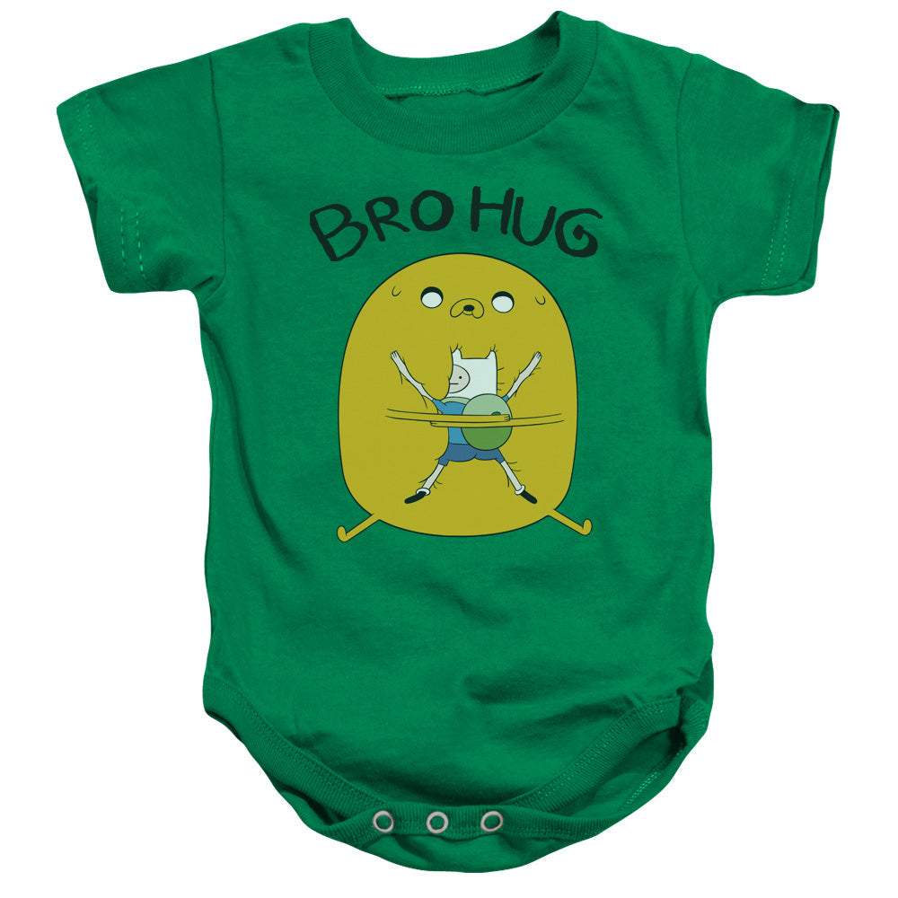 Adventure Time Bro Hug Infant Baby Snapsuit Kelly Green Officially Licensed
