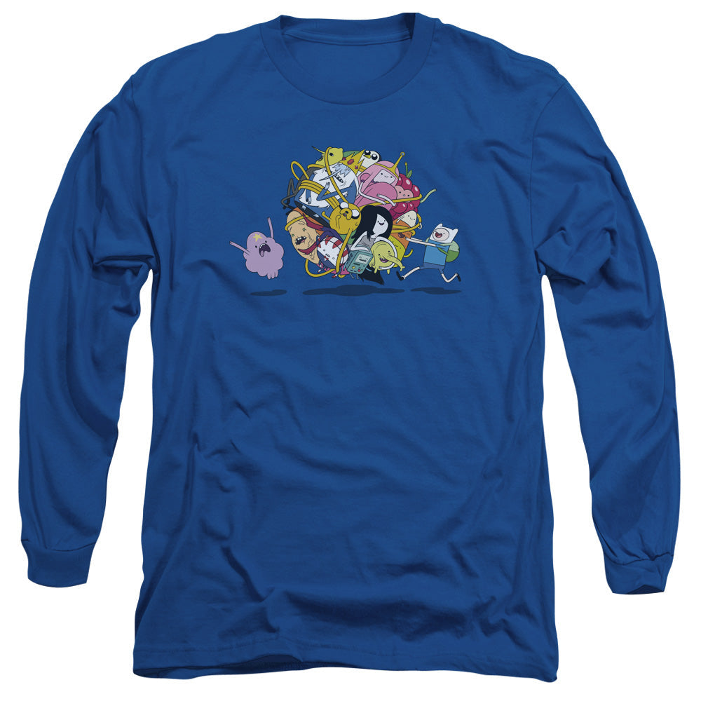 Adventure Time Glob Ball Mens Long Sleeve Shirt Royal Officially Licensed