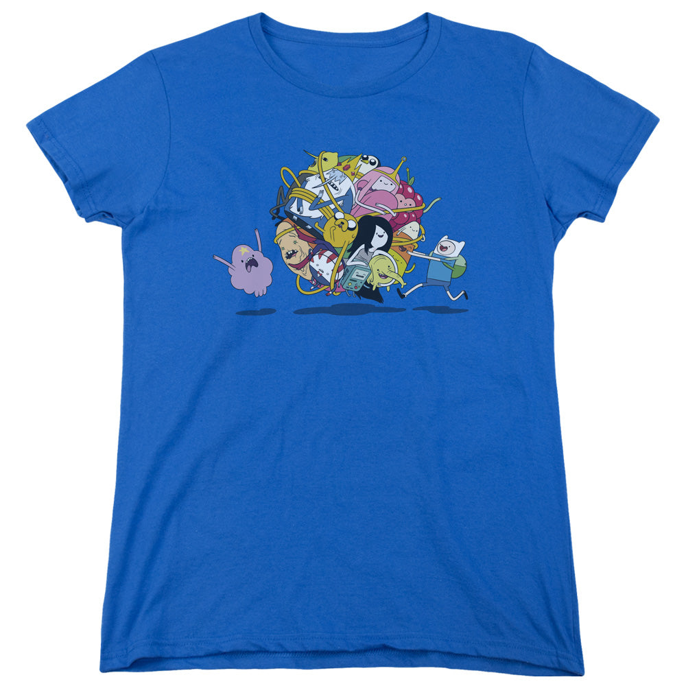 Adventure Time Glob Ball Womens T Shirt Royal Blue Officially Licensed
