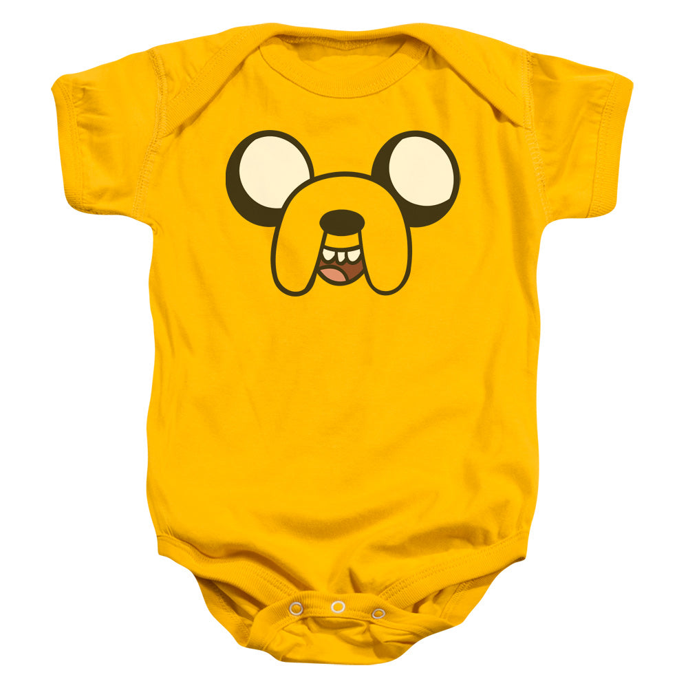 Adventure Time Jake Head Infant Baby Snapsuit Gold Officially Licensed