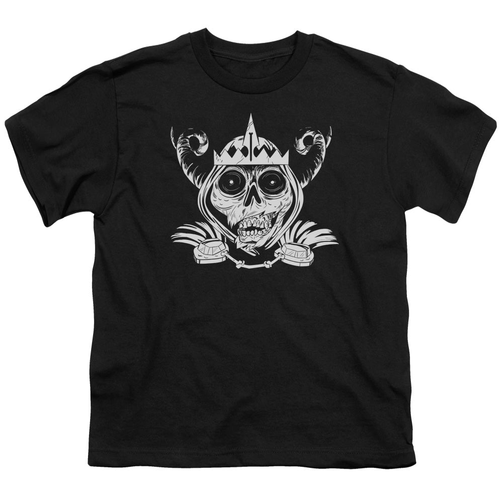 Adventure Time Skull Face Kids Youth T Shirt Black Officially Licensed