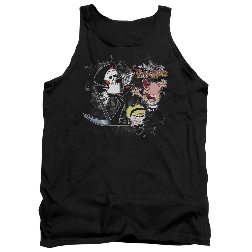 Grim Adventures Of Billy & Mandy Splatter Cast Mens Tank Top Shirt Black Officially Licensed