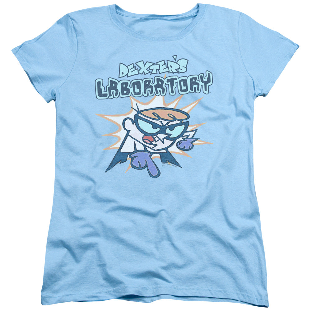 Dexters Laboratory What Do You Want Womens T Shirt Light Blue Officially Licensed