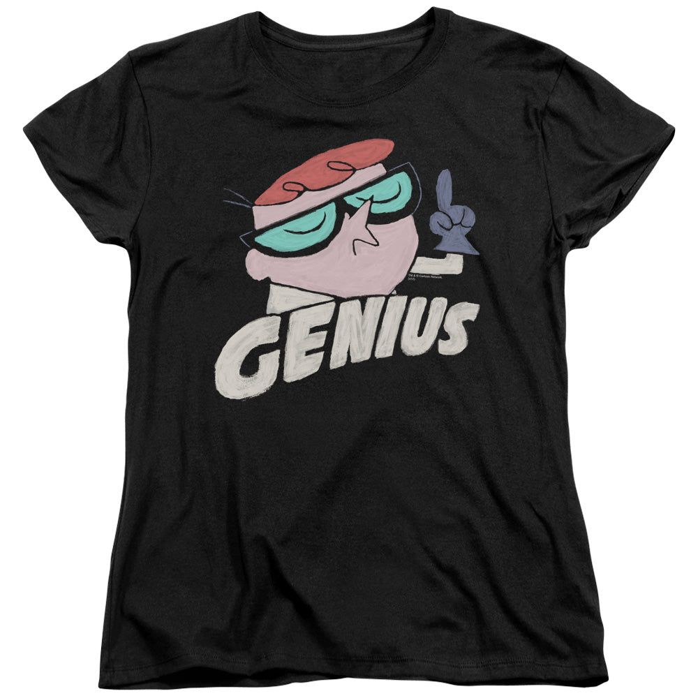 Dexters Laboratory Genius Womens T Shirt Black Officially Licensed